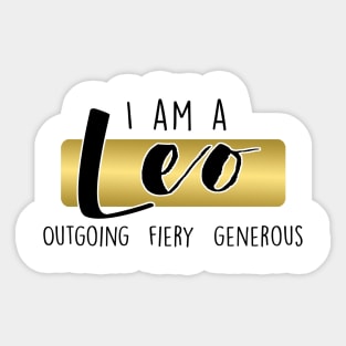 I am a Leo Sticker